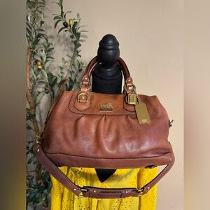 Vintage Coach Tan Leather Satchel